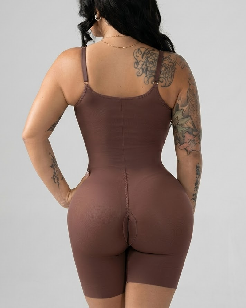 Body moldeador sin costuras con copas sin aros, efecto lifting de abdomen y glúteos