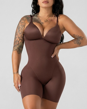 Body moldeador sin costuras con copas sin aros, efecto lifting de abdomen y glúteos