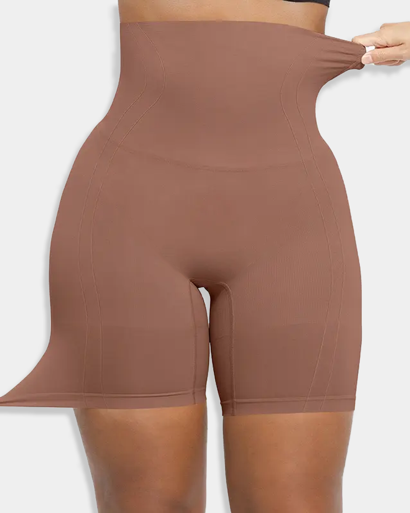 Shorts moldeadores sin costuras de talle alto con efecto moldeador de abdomen y caderas (Preventa)