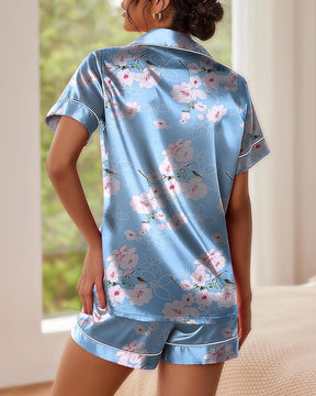 Conjunto de pijama corto con estampado de grafiti (preventa)