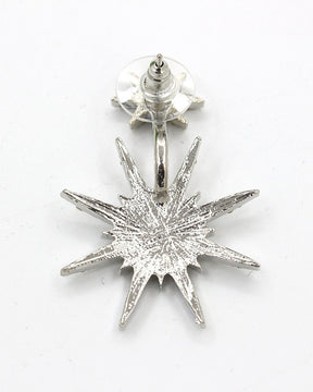Pendientes de copo de nieve con diamantes guardianes