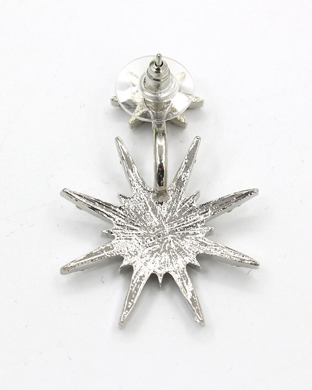 Pendientes de copo de nieve con diamantes guardianes