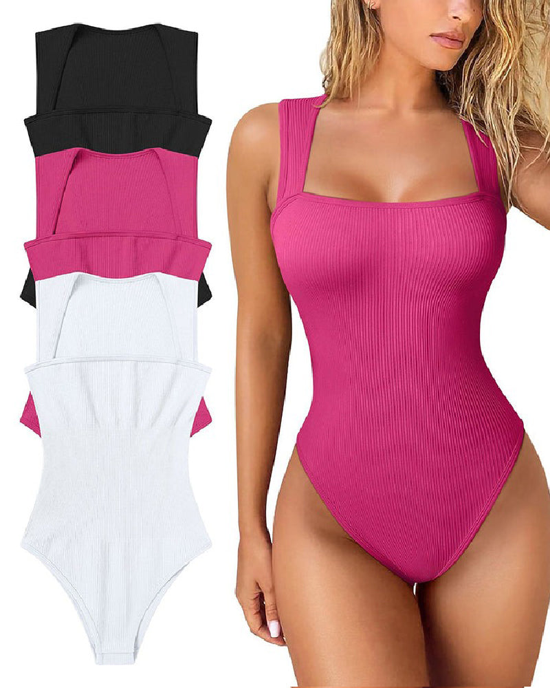 Body de canalé sin mangas