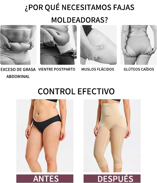 Braguitas moldeadoras de malla transparente para control de abdomen y levantamiento de glúteos