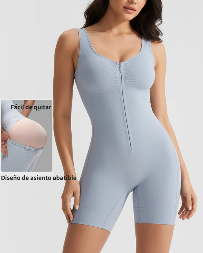 Body moldeador con cremallera frontal control de abdomen y efecto levantamiento de glúteos (Preventa)