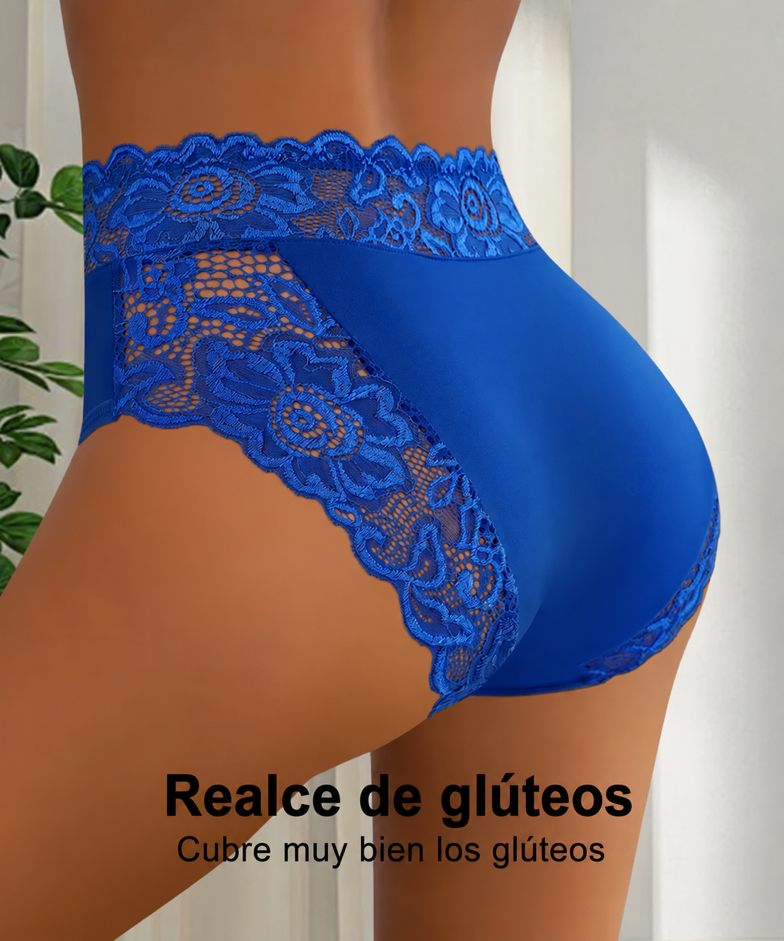 Braguitas triangulares de encaje floral suave