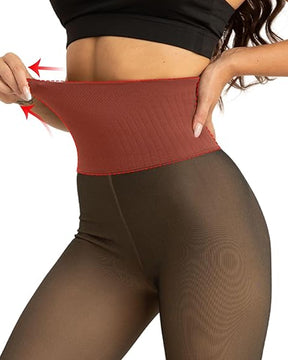 Mallas con forro polar para mujer, leggings de cintura alta (venta anticipada)