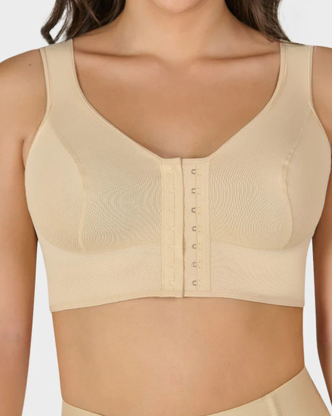 Brasier moldeador con ganchos y tiras anchas para mujer