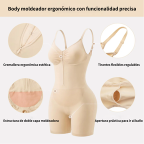 Faja moldeadora sin costuras de doble capa para control de abdomen