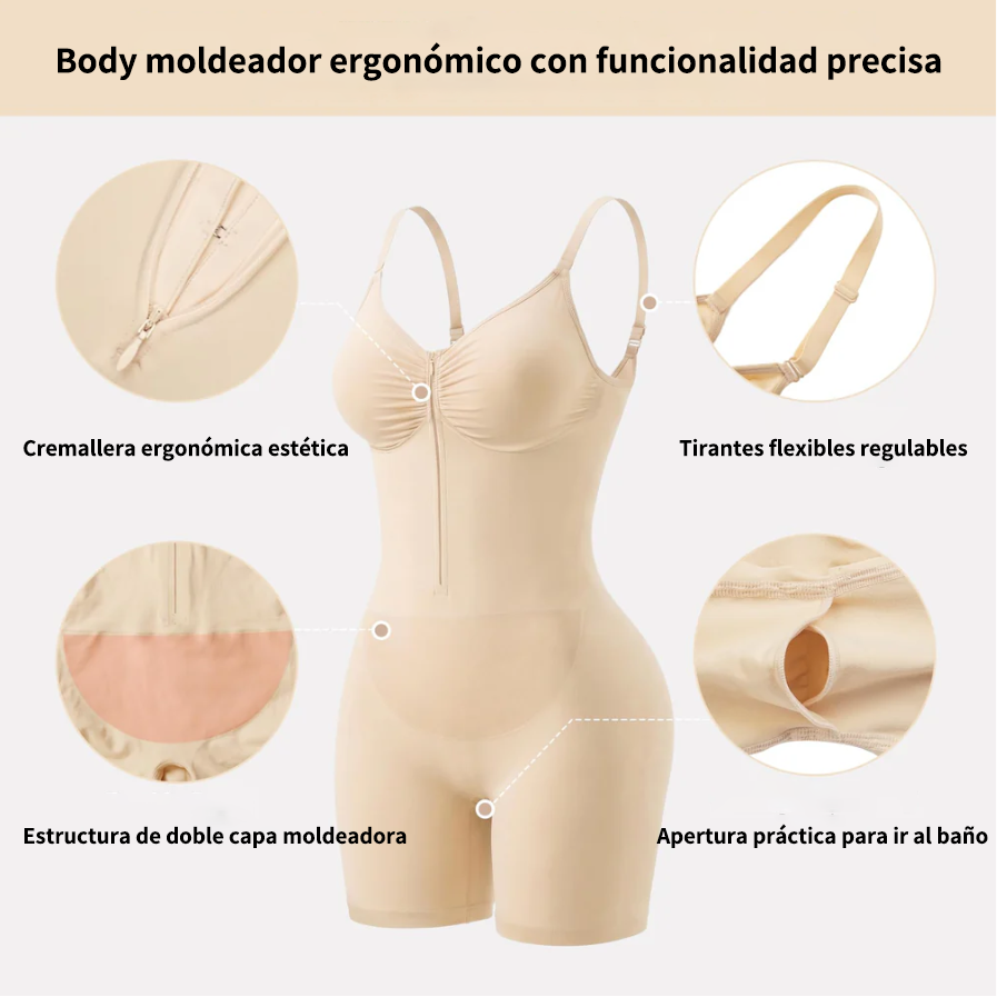Faja moldeadora sin costuras de doble capa para control de abdomen