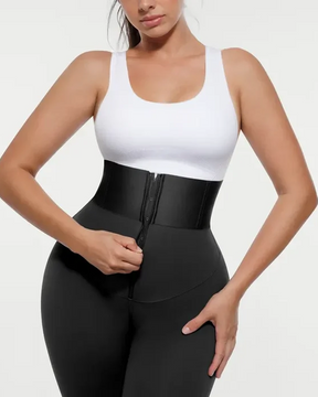 Pantalones largos ajustados moldeadores con cinturón de cintura alta para control de abdomen