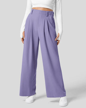 Pantalones de traje casual tipo gofre