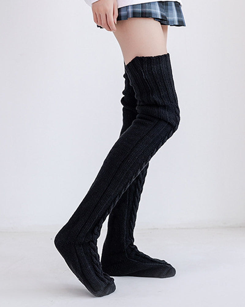 Calcetines de punto hasta la rodilla