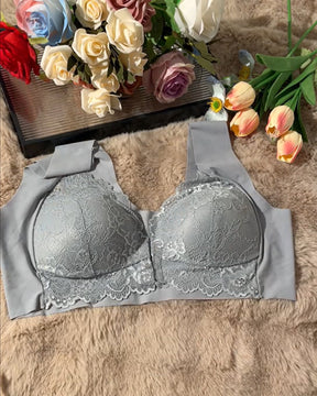 Brasier de encaje con cierre frontal
