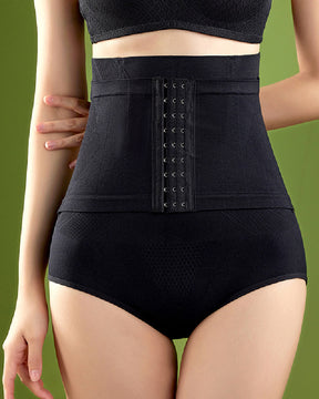 Braguitas moldeadoras de cintura alta con 9 botones y realce de glúteos y control de abdomen
