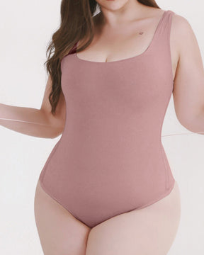 Body de control de abdomen sin costuras con cordones en la espalda sexy para mujer