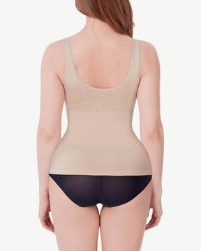 Top sin mangas moldeador desnudo con control de barriga adelgazante diario