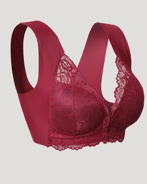 Brasier de encaje con cierre frontal