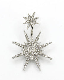 Pendientes de copo de nieve con diamantes guardianes