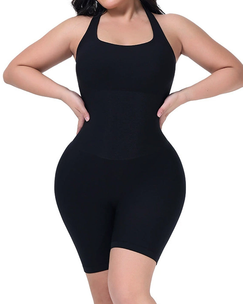 Body modelador de abdomen ceñido
