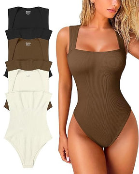 Body de canalé sin mangas