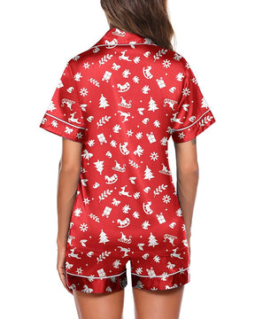 Conjunto de pijama corto con estampado de grafiti (preventa)