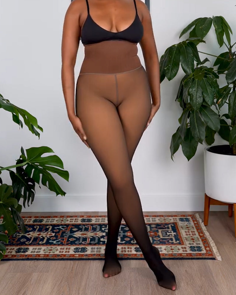 Mallas con forro polar para mujer, leggings de cintura alta (venta anticipada)