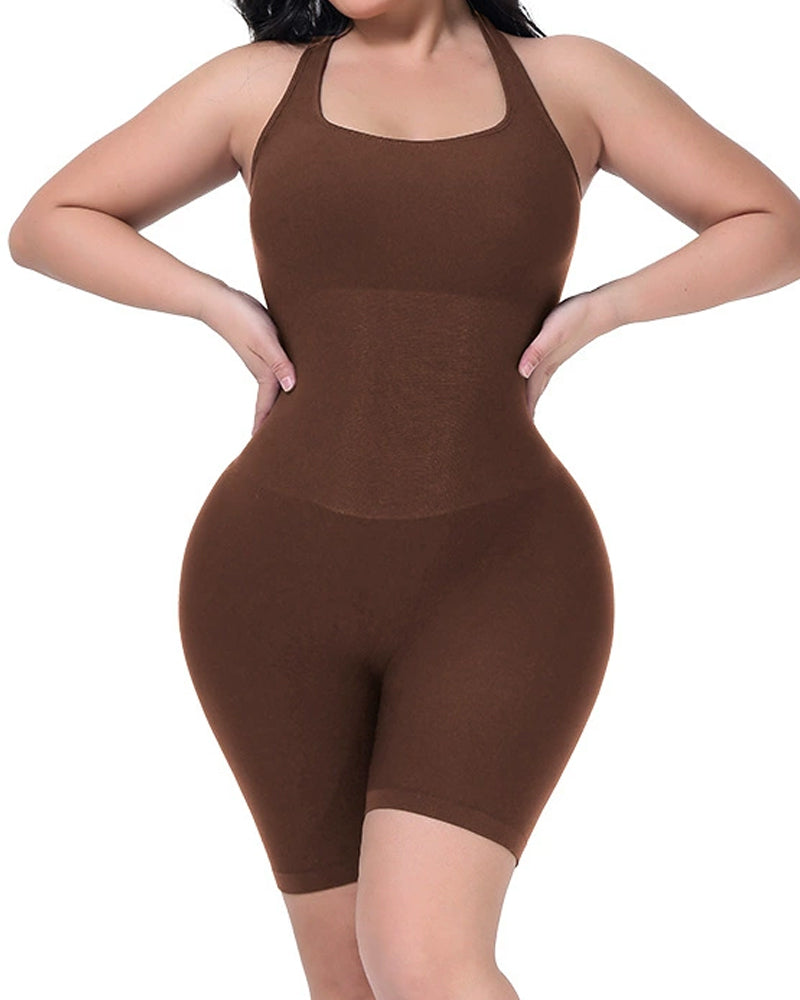 Body modelador de abdomen ceñido