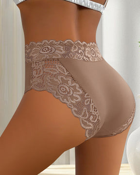 Braguitas triangulares de encaje floral suave