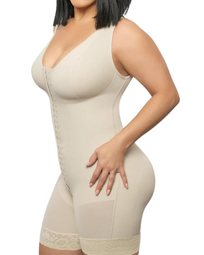Prenda de compresión sin mangas para posparto y posoperatorio, control de abdomen, body abotonado, fitness para bajar de peso