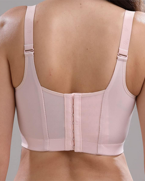 Copa profunda que oculta la grasa de la espalda, brasier de cobertura completa con fajas, brasier push-up para mujer