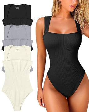 Body de canalé sin mangas