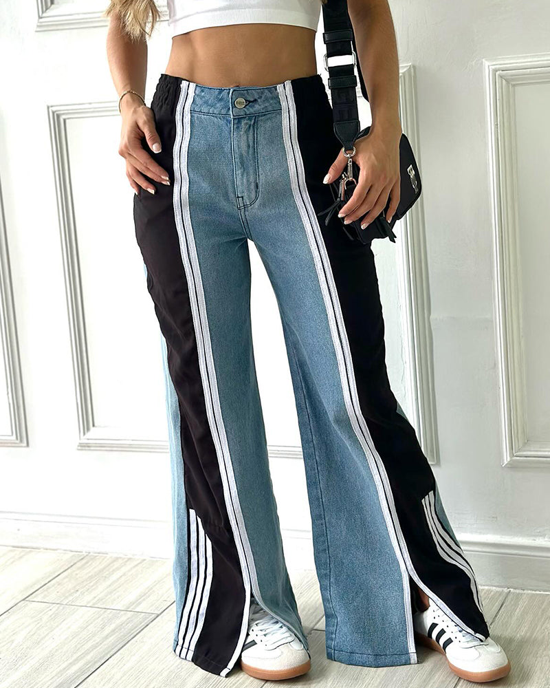Jeans Sueltos Deportivos