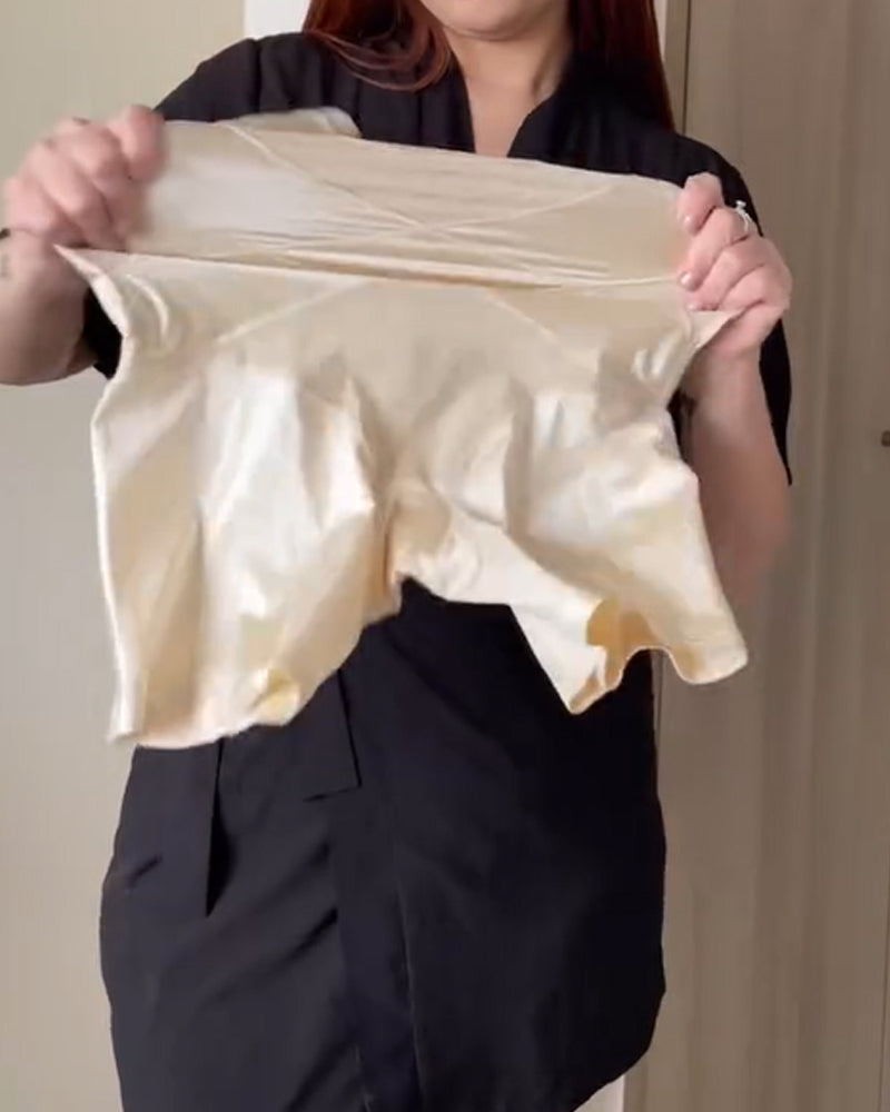 Pantalones cortos de cintura alta con vendaje cruzado que levantan la cadera