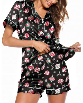 Conjunto de pijama corto con estampado de grafiti (preventa)