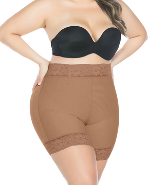 Shorts de tiro alto sin costuras para levantamiento de glúteos