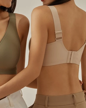 Brasier push-up con sensación de gelatina que corrige la postura transpirable inalámbrico