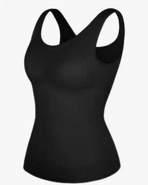 Top sin mangas moldeador desnudo con control de barriga adelgazante diario