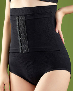 Braguitas moldeadoras de cintura alta con 9 botones y realce de glúteos y control de abdomen