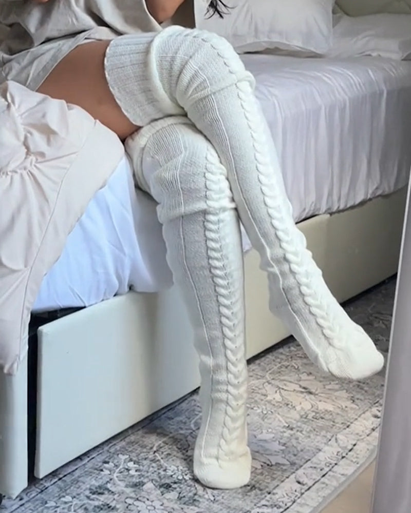 Calcetines de punto hasta la rodilla