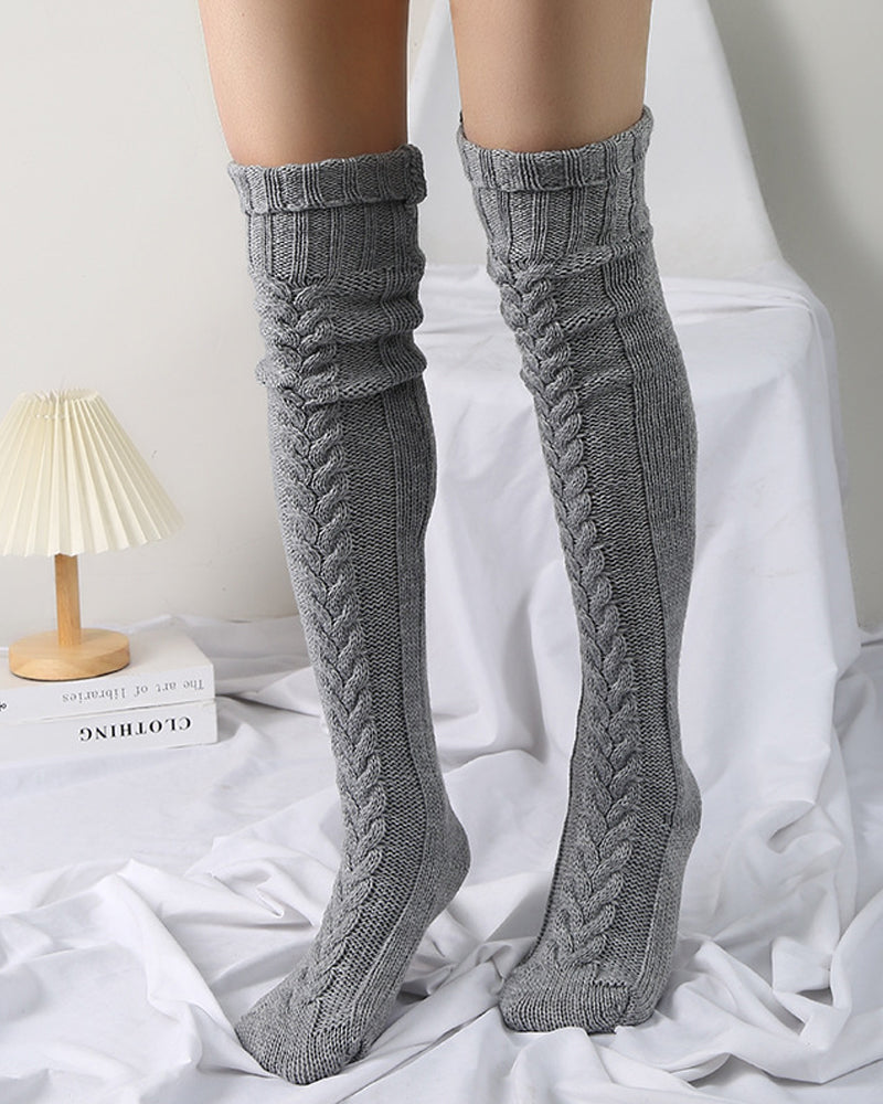 Calcetines de punto hasta la rodilla