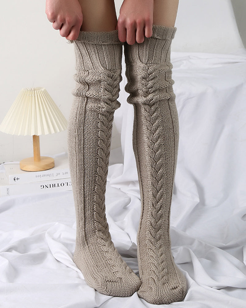 Calcetines de punto hasta la rodilla