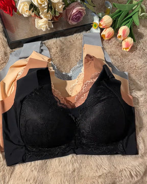 Brasier de encaje con cierre frontal