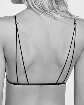 Brasier de ropa interior con botón frontal francés