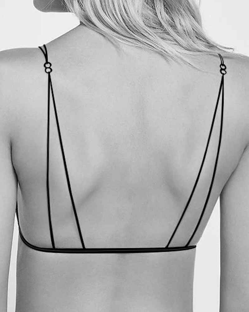 Brasier de ropa interior con botón frontal francés