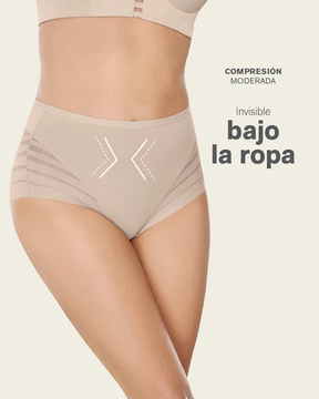 Bragas de rayas de malla transparente con realce de cintura y cadera con corsé