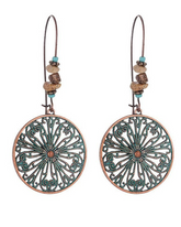 Pendientes huecos redondos vintage