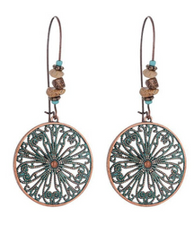 Pendientes huecos redondos vintage