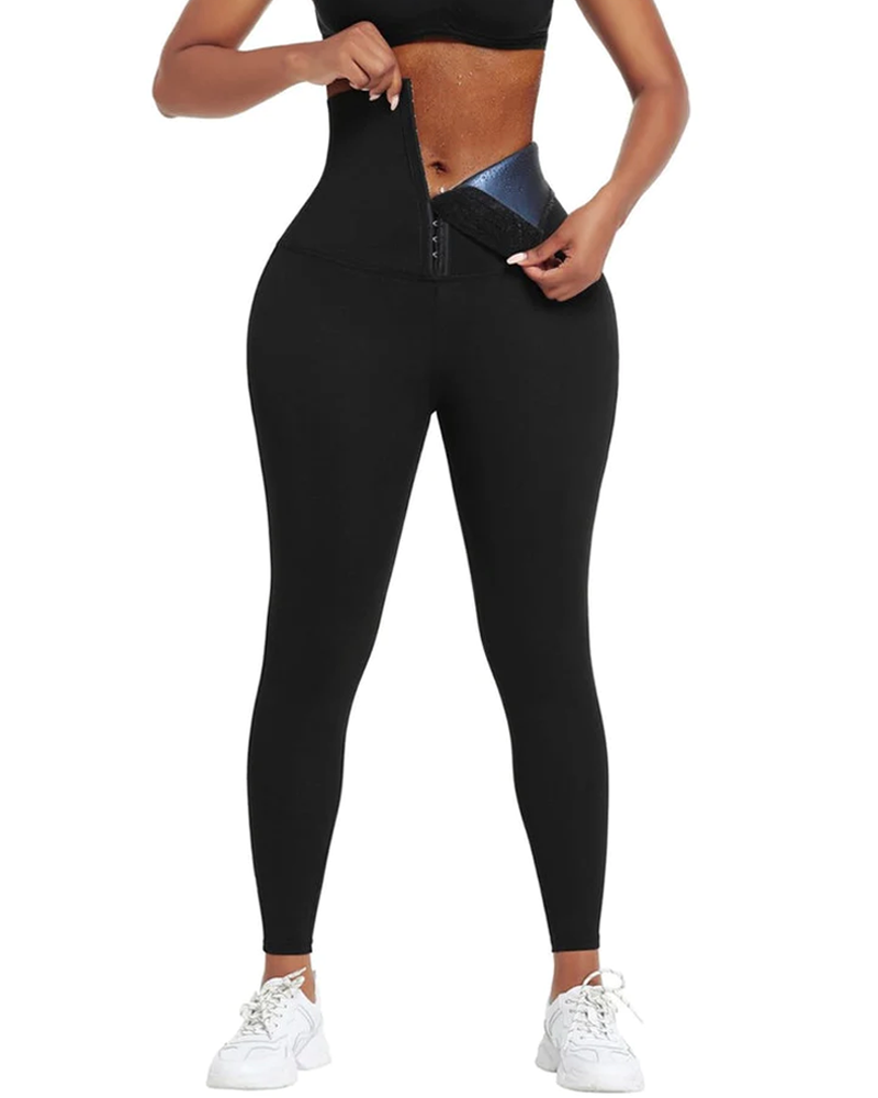 LEGGINGS CON CONTROL DE BARRIGA DE NEOPRENO AZUL