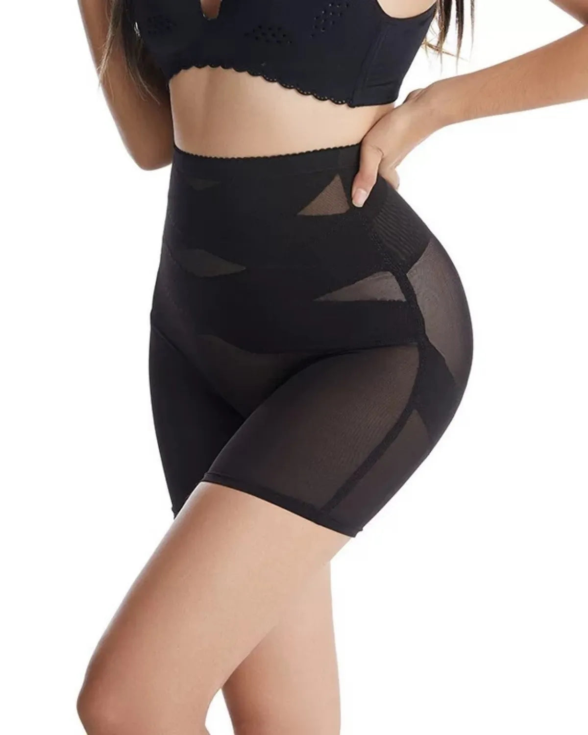 Pantalones cortos moldeadores de abdomen y cintura alta